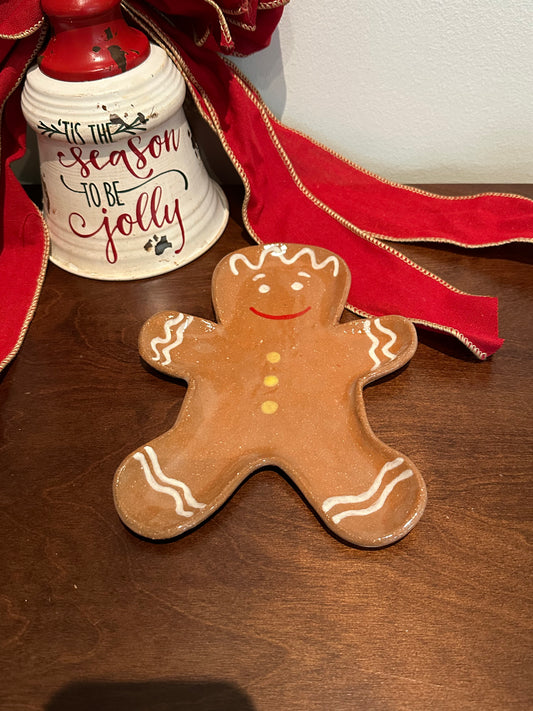 Gingerbread Man Plate - 12/15